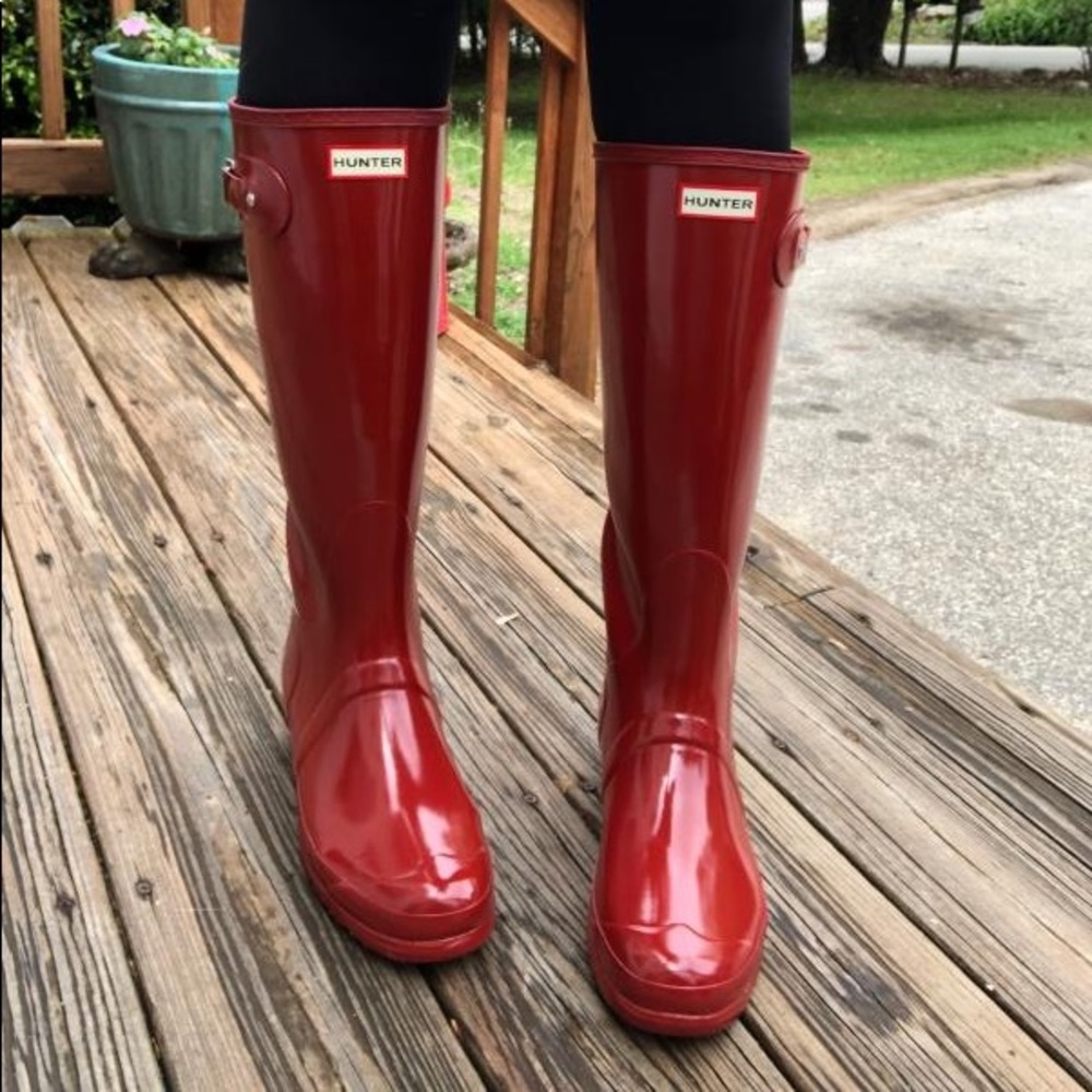 Tall Red Hunter Boots